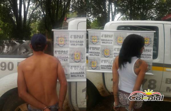 Operação Avante/BM prende casal de traficantes em Novo Machado