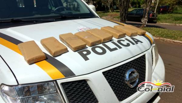 Policiais do POE/BM prende dois elementos com oito tijolos de maconha, em Porto Vera Cruz