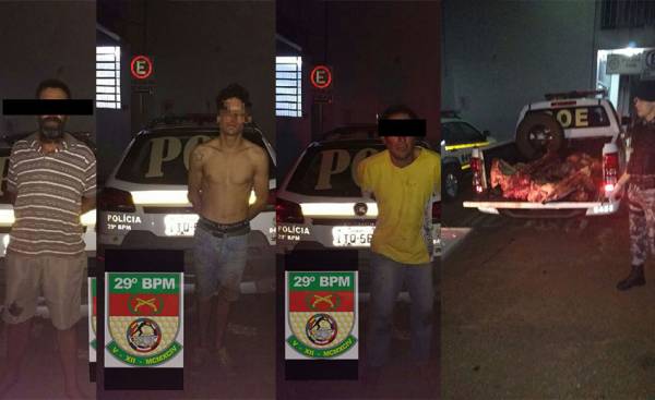 Brigada Militar prende em flagrante três abigeatários em Ijuí