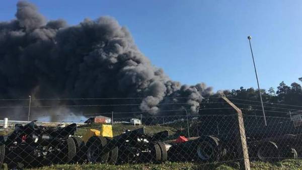 Incêndio atinge fábrica da Marcopolo unidade de Ana Rech, em Caxias do Sul