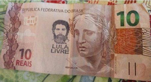 Banco Central avisa que notas com carimbo Lula Livre são válidas