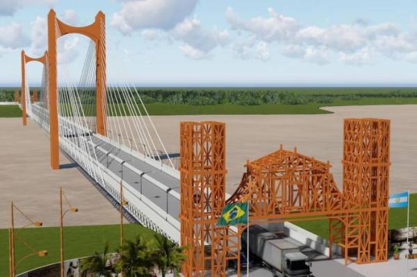 Construção de ponte com a Argentina avança em Porto Xavier