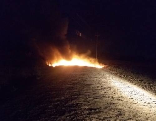  Estrada que liga Crissiumal a Nova Candelária ficou bloqueada por fogo