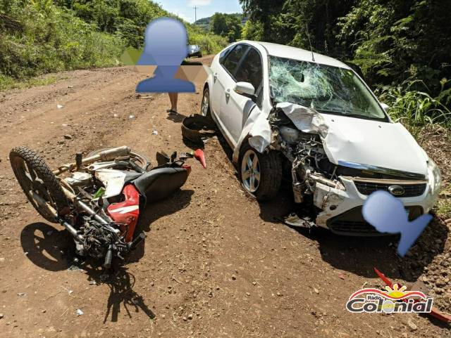 Jovem morre em colisão frontal entre carro e moto no interior de Nova Candelária