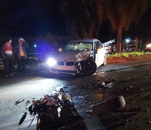 Colisão entre veículos deixa duas pessoas feridas na RS 344 em Santa Rosa