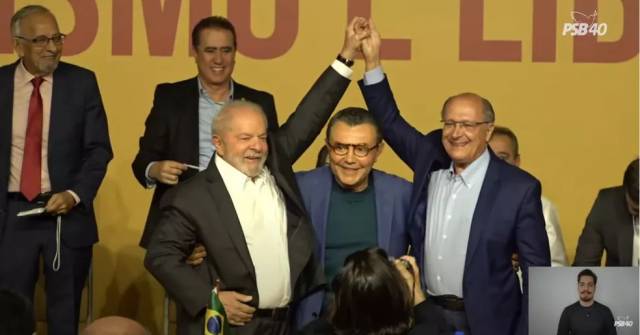 PSB confirma Geraldo Alckmin na chapa com Lula