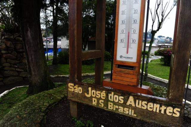 RS registra temperaturas negativas nesta sexta-feira; mínima foi de -2,5ºC em São José dos Ausentes